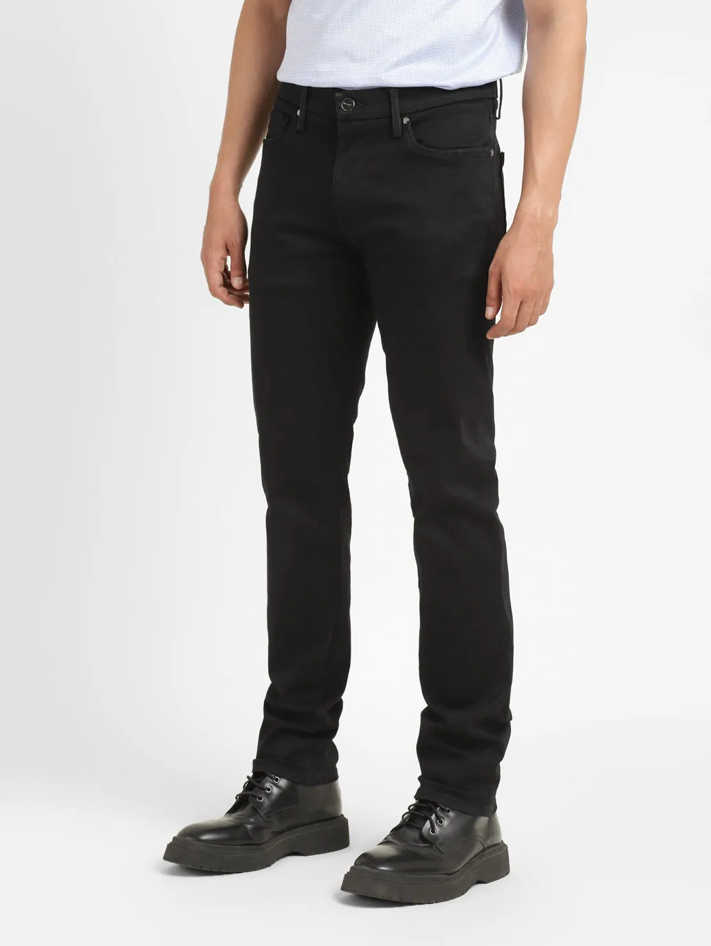 Men's 511 Black Slim Fit Mid Rise Jeans