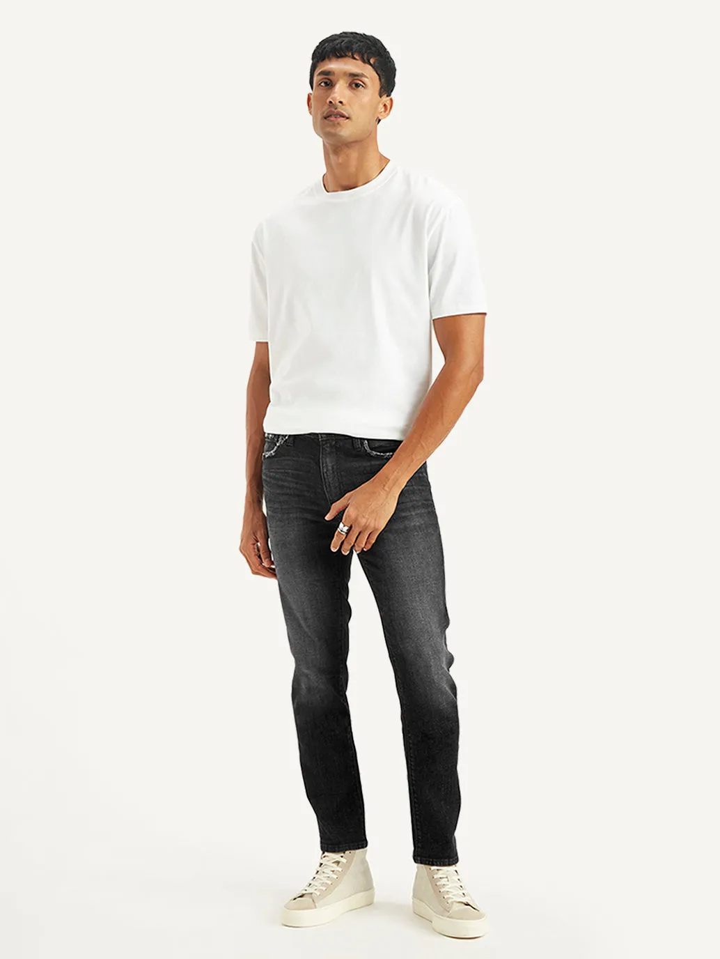 Men's 511 Black Slim Fit Mid Rise Jeans