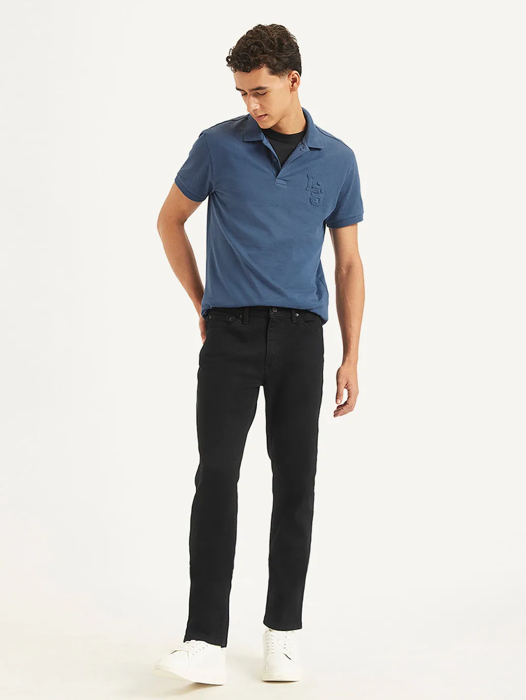 Men's 511 Black Slim Fit Mid Rise Jeans