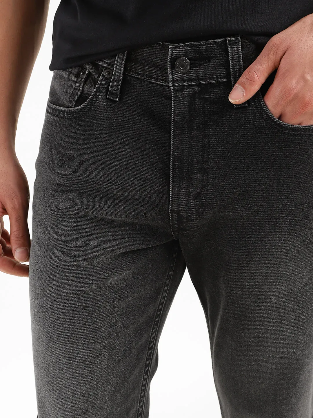 Men's 511 Black Slim Fit Mid Rise Jeans