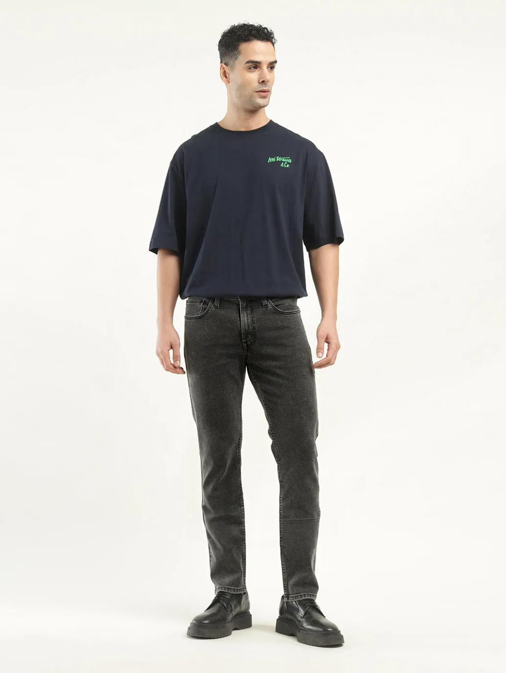 Men's 511 Black Slim Fit Mid Rise Jeans