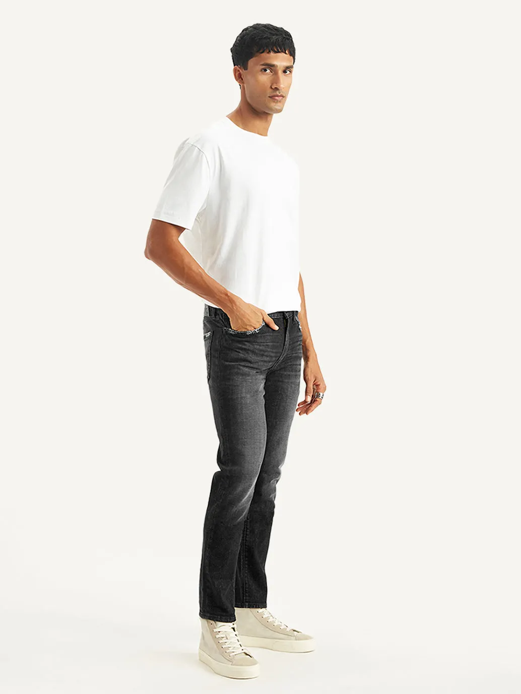 Men's 511 Black Slim Fit Mid Rise Jeans