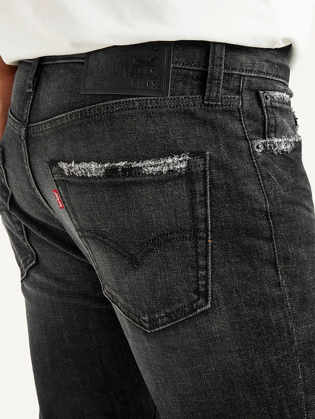 Men's 511 Black Slim Fit Mid Rise Jeans