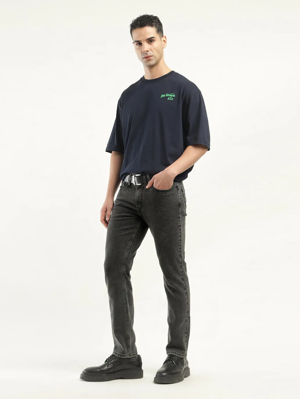 Men's 511 Black Slim Fit Mid Rise Jeans