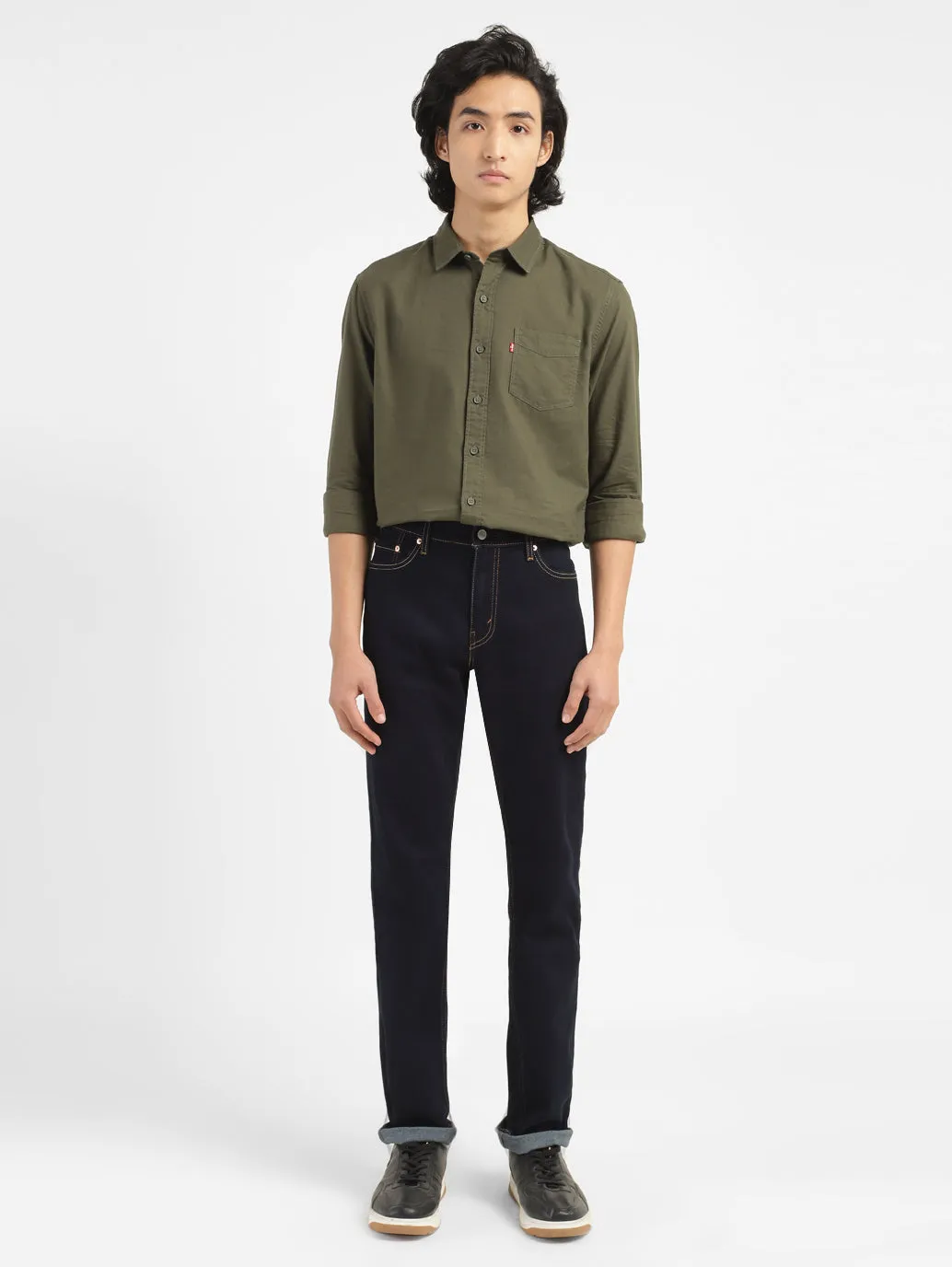 Men's 511 Blue Slim Fit Mid Rise Jeans