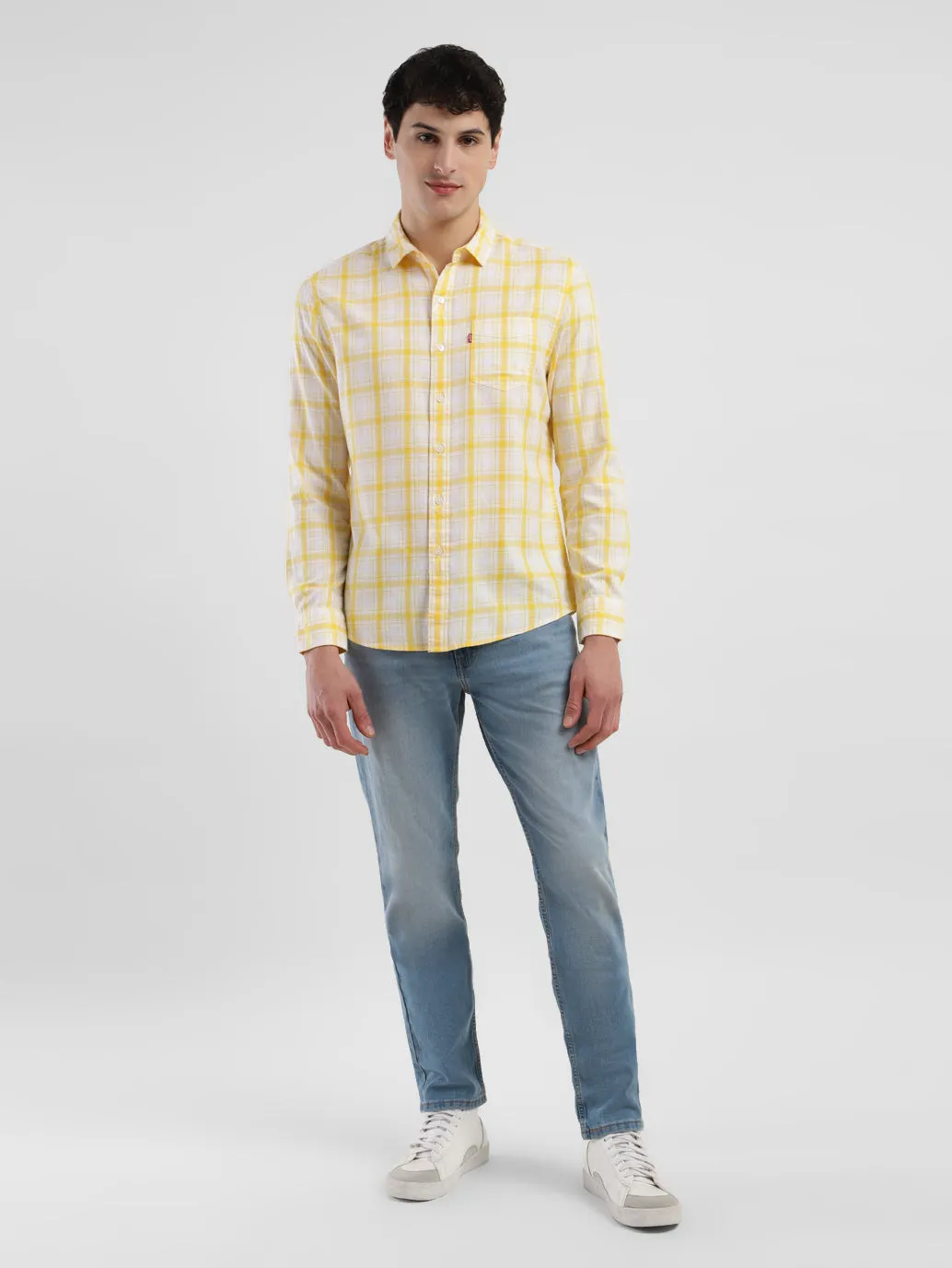 Men's 511 Blue Slim Fit Mid Rise Jeans