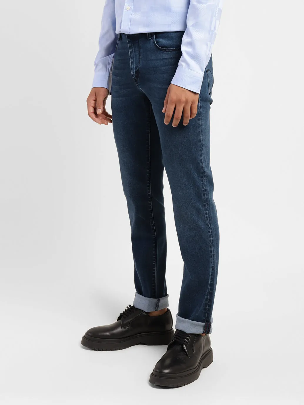 Men's 511 Blue Slim Fit Mid Rise Jeans
