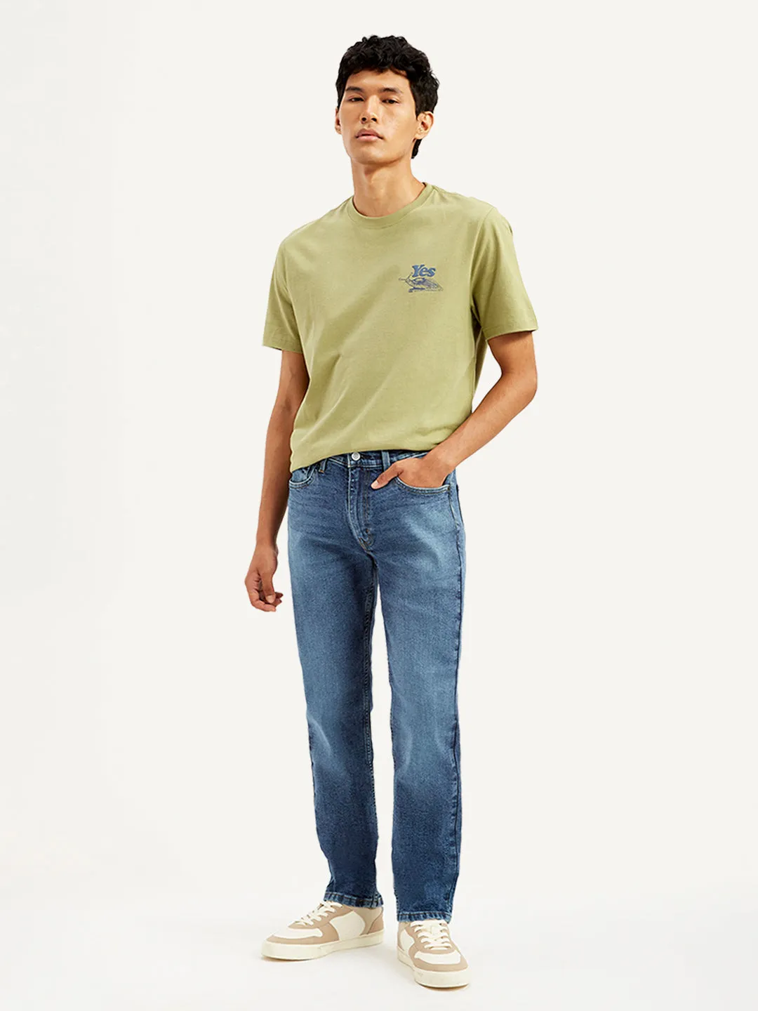 Men's 511 Blue Slim Fit Mid Rise Jeans