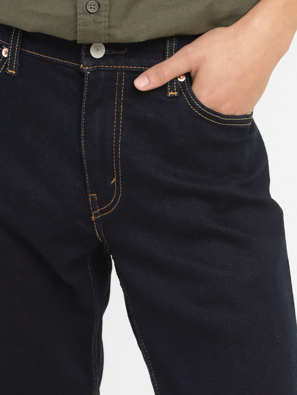 Men's 511 Blue Slim Fit Mid Rise Jeans