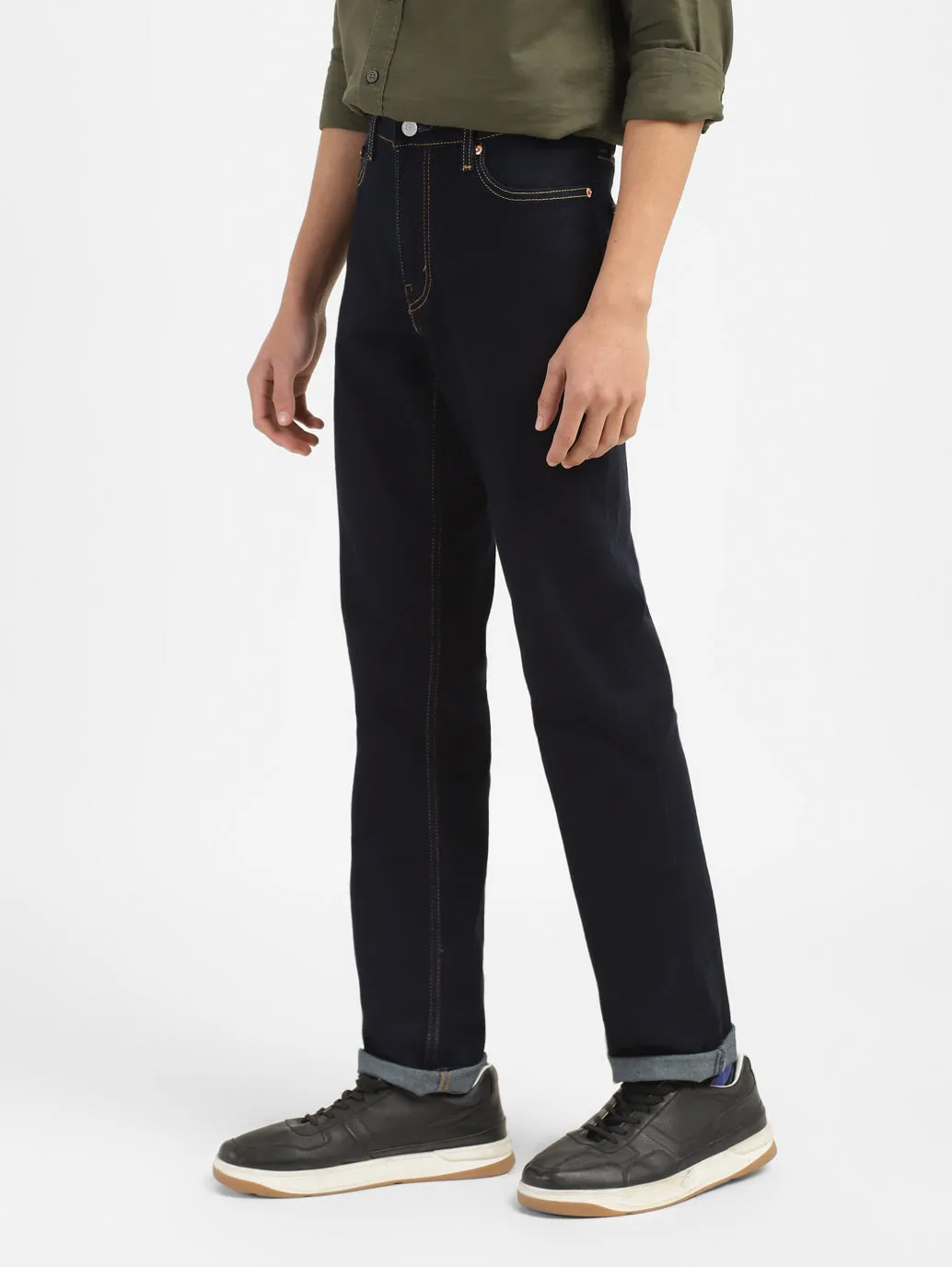 Men's 511 Blue Slim Fit Mid Rise Jeans