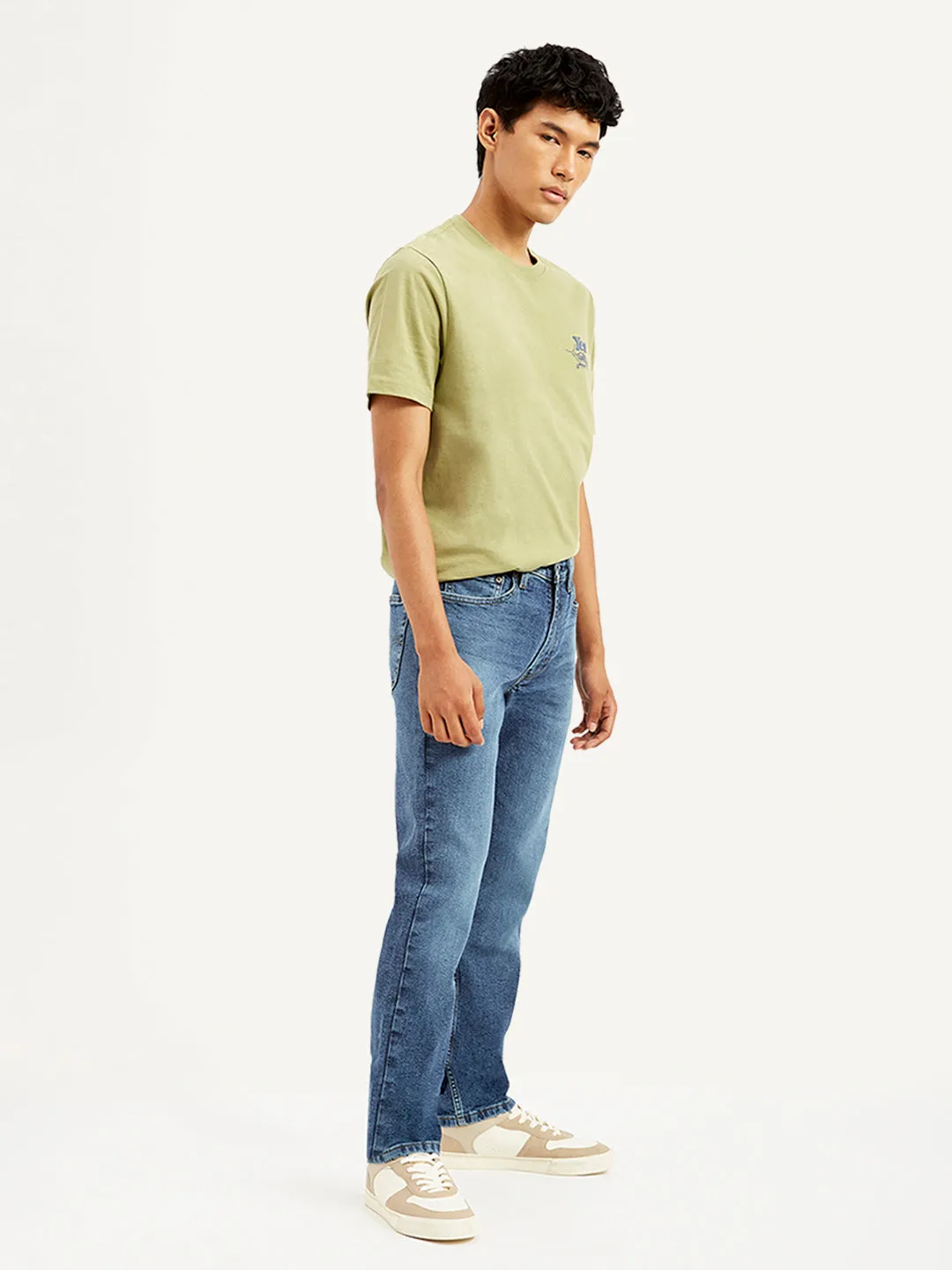 Men's 511 Blue Slim Fit Mid Rise Jeans