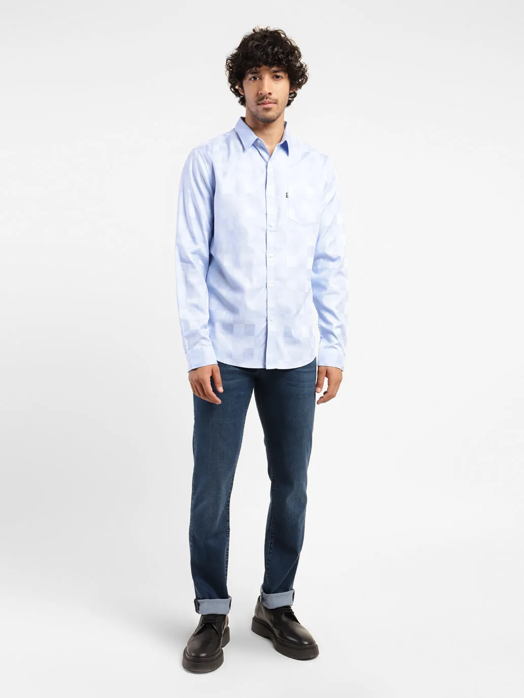 Men's 511 Blue Slim Fit Mid Rise Jeans