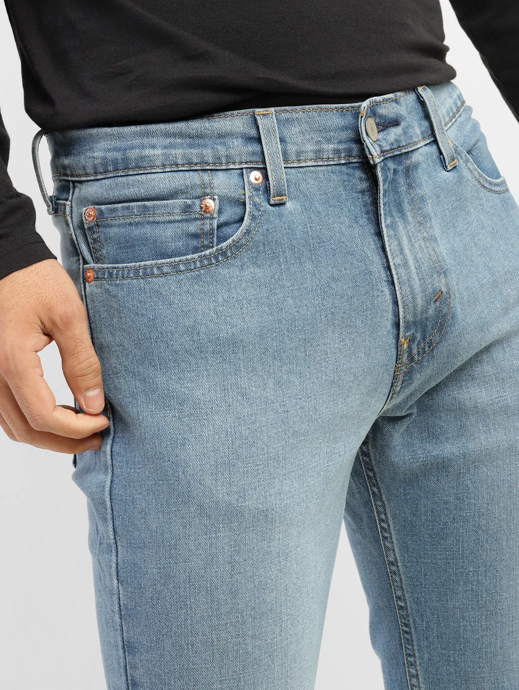 Men's 511 Blue Slim Fit Mid Rise Jeans