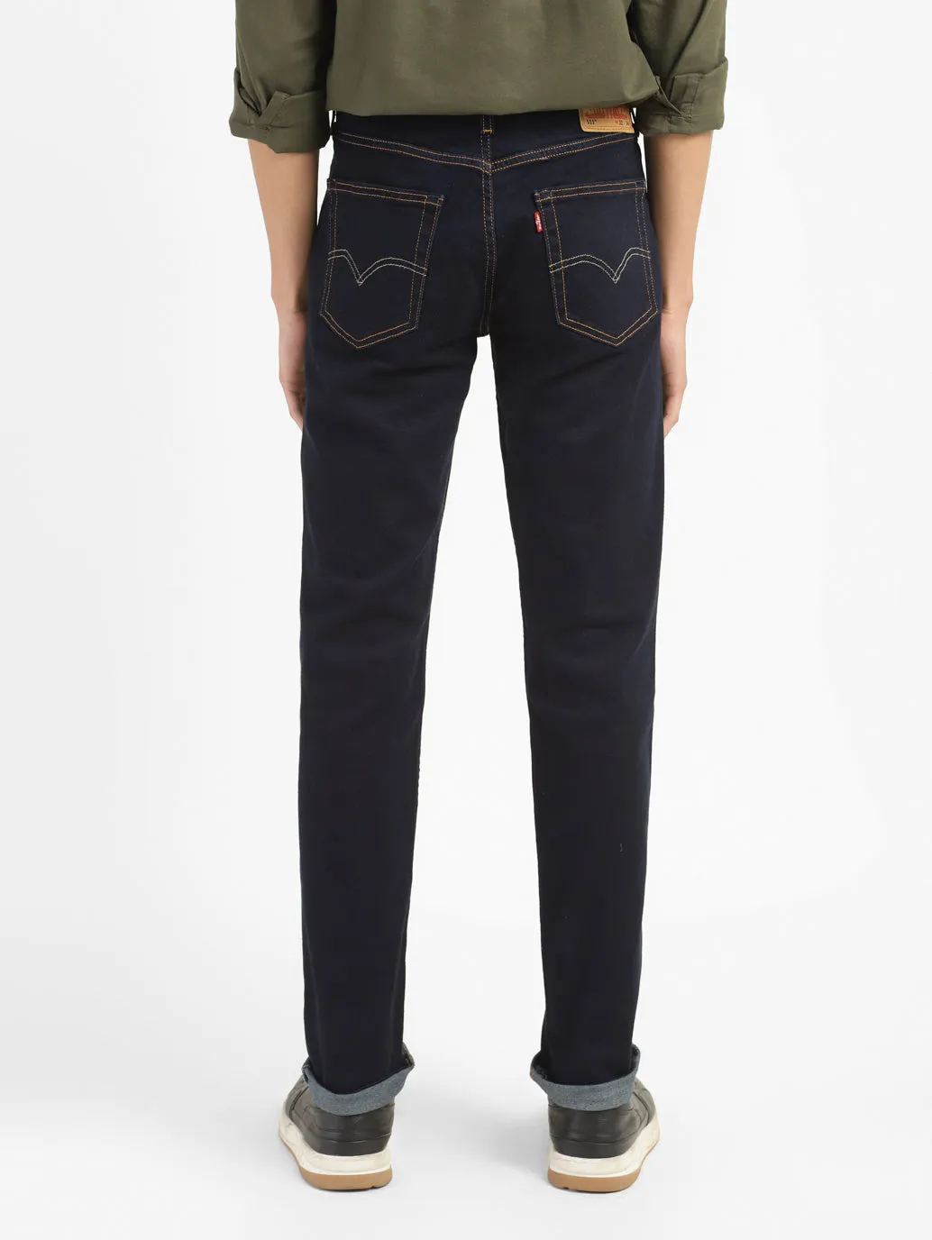 Men's 511 Blue Slim Fit Mid Rise Jeans