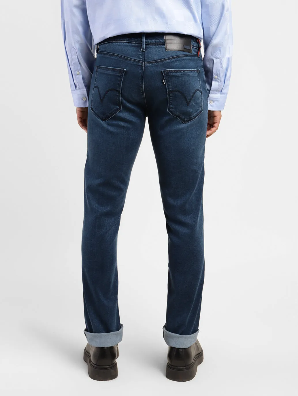 Men's 511 Blue Slim Fit Mid Rise Jeans