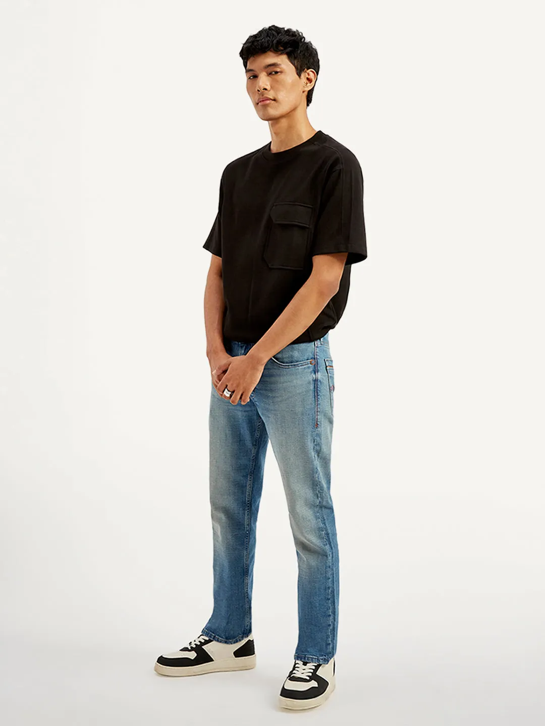 Men's 511 Blue Slim Fit Mid Rise Jeans