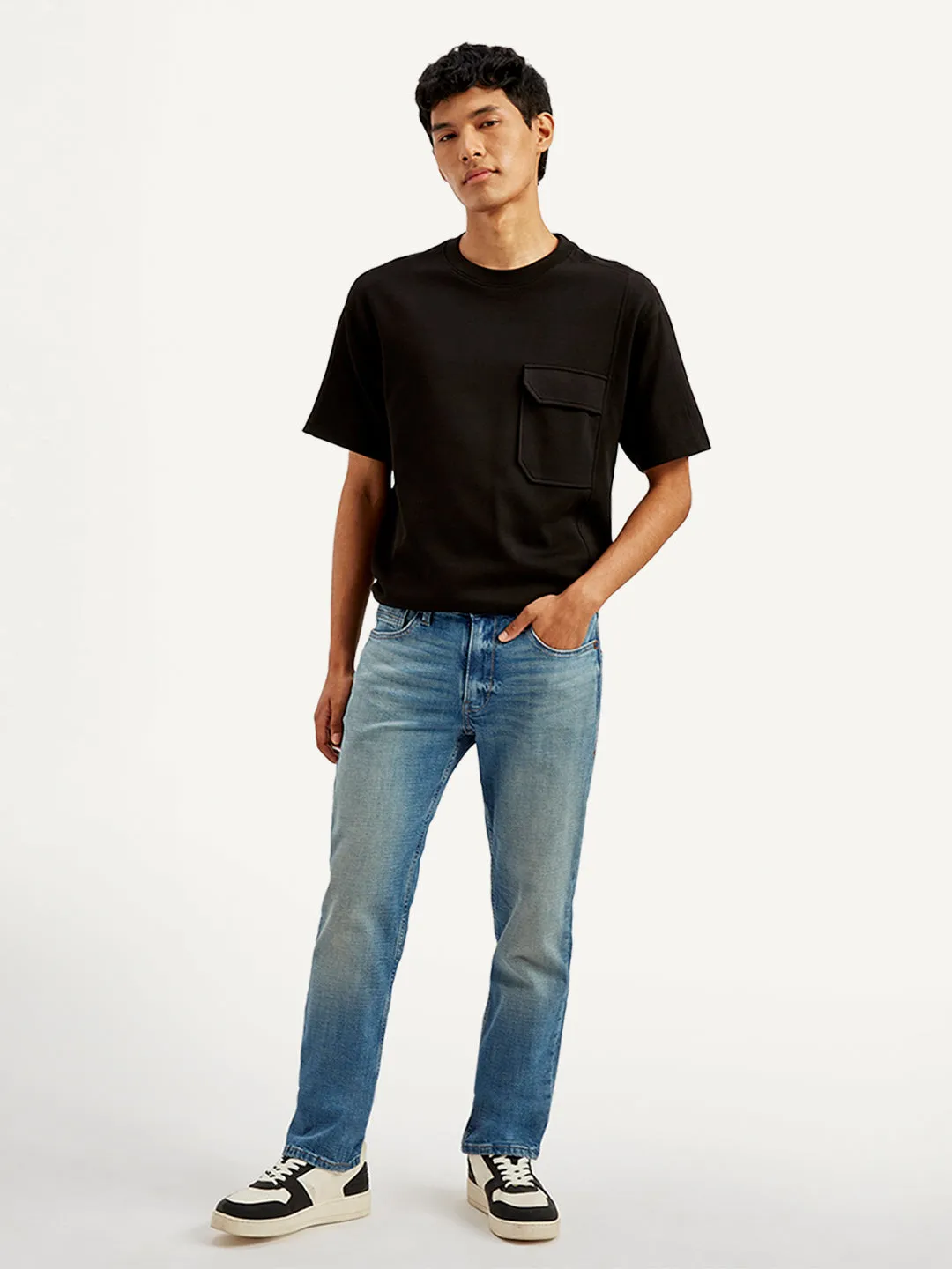 Men's 511 Blue Slim Fit Mid Rise Jeans