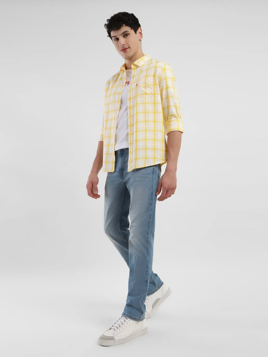 Men's 511 Blue Slim Fit Mid Rise Jeans