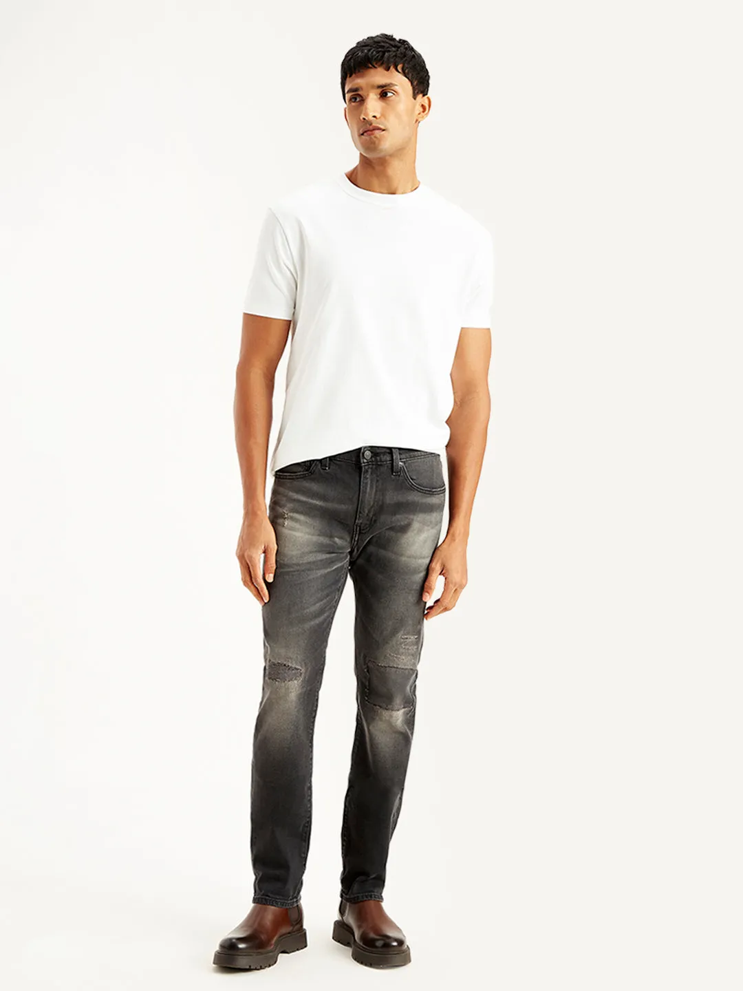Men's 511 Charcoal Grey Slim Fit Mid Rise Jeans