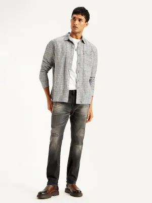 Men's 511 Charcoal Grey Slim Fit Mid Rise Jeans
