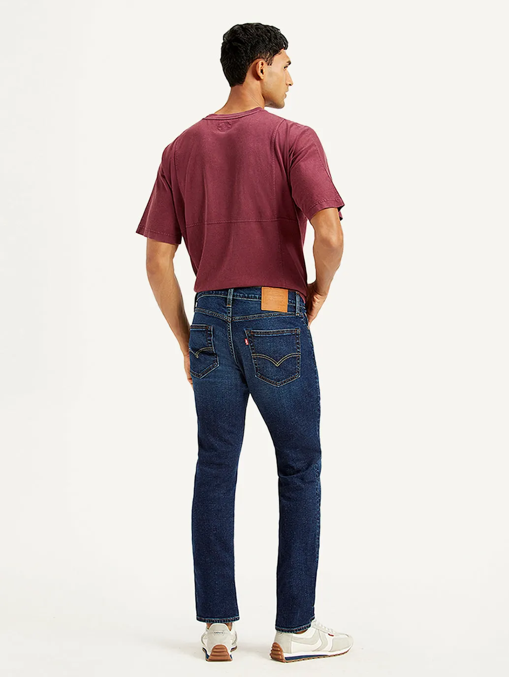 Men's 511 Dark Blue Slim Fit Mid Rise Jeans