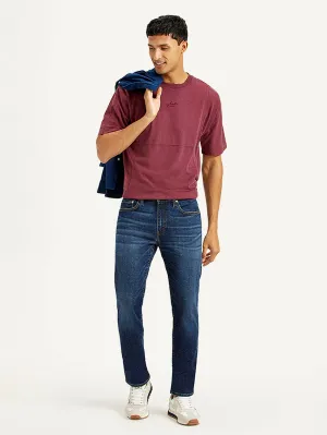 Men's 511 Dark Blue Slim Fit Mid Rise Jeans
