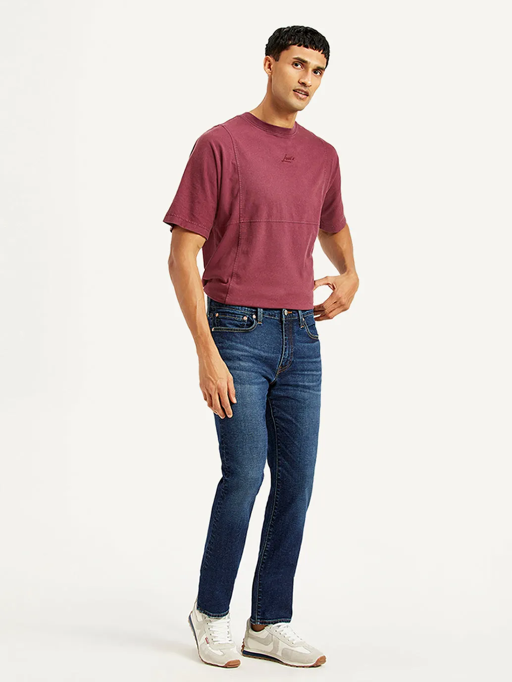 Men's 511 Dark Blue Slim Fit Mid Rise Jeans