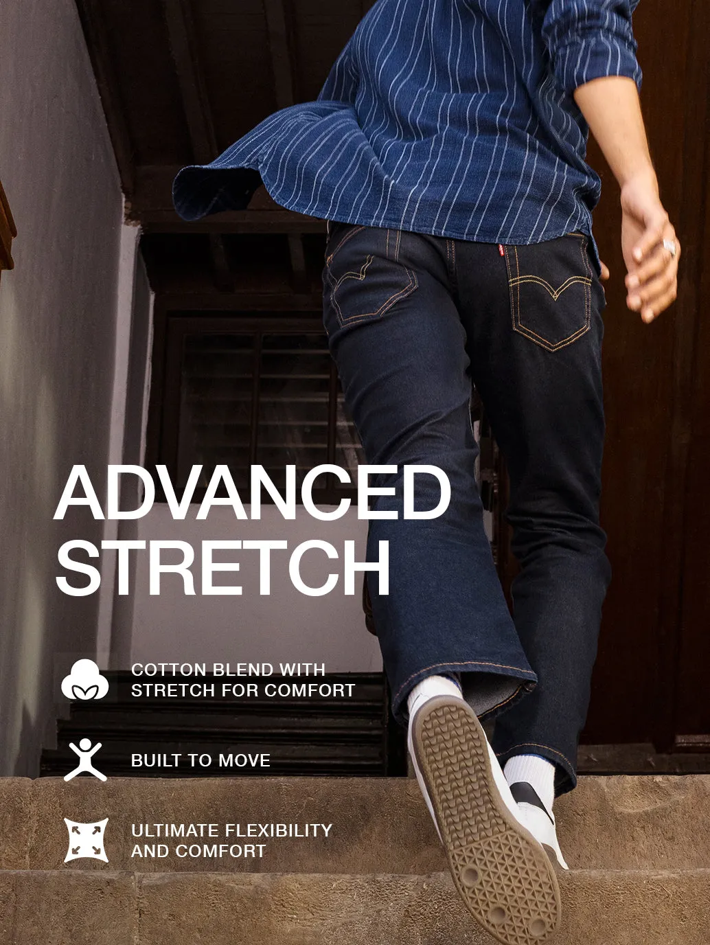 Men's 511 Dark Indigo Slim Fit Mid Rise Jeans