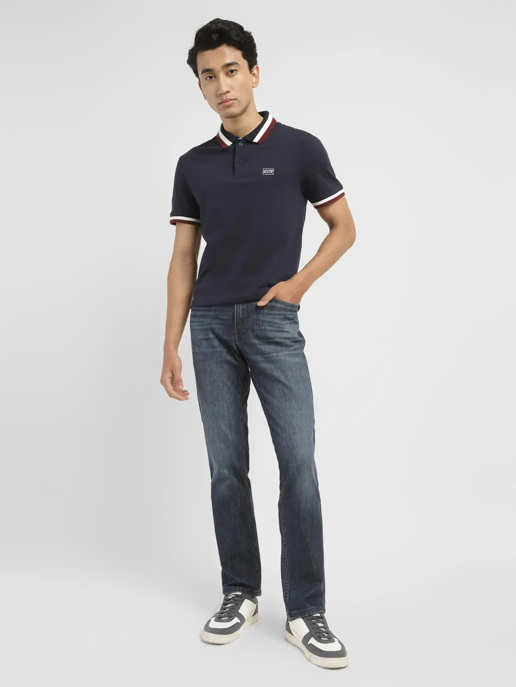 Men's 511 Dark Indigo Slim Fit Mid Rise Jeans