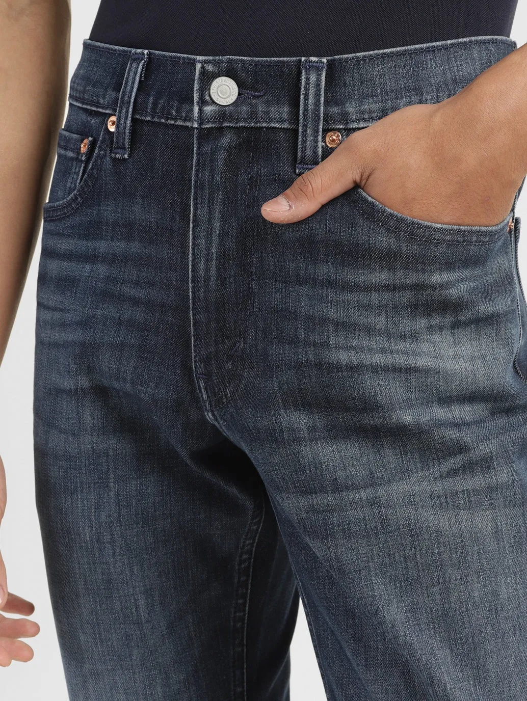 Men's 511 Dark Indigo Slim Fit Mid Rise Jeans
