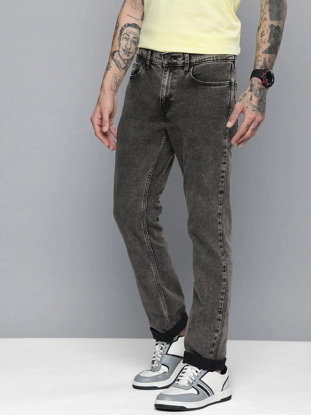 Men's 511 Grey Slim Fit Mid Rise Jeans