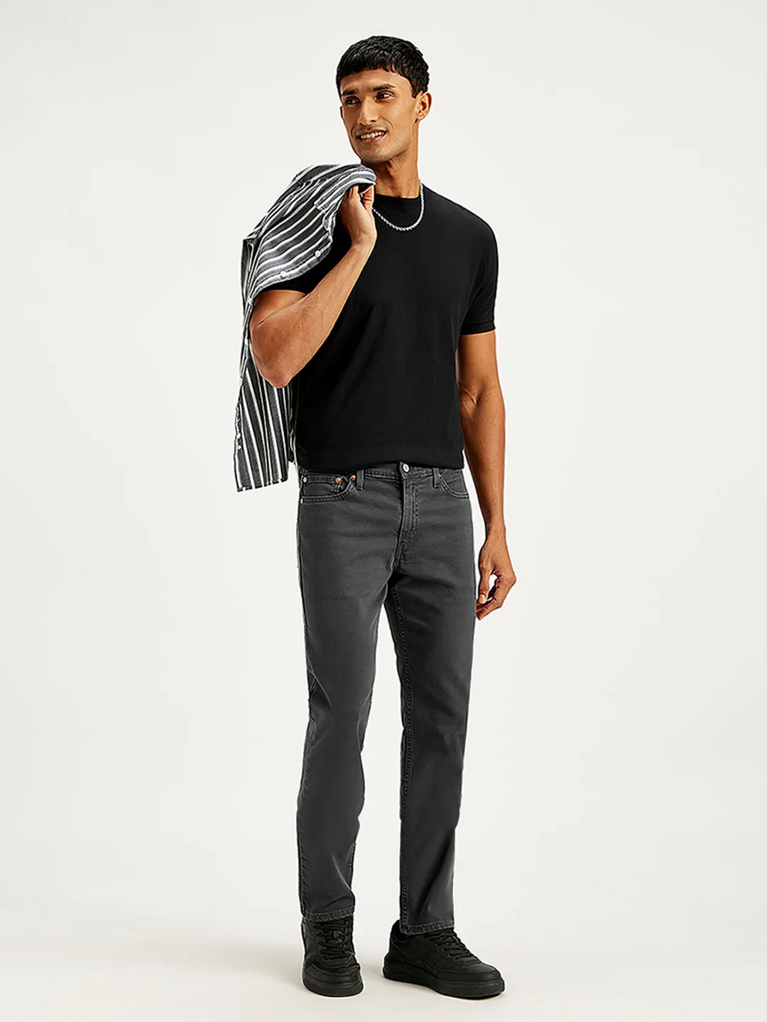 Men's 511 Grey Slim Fit Mid Rise Jeans