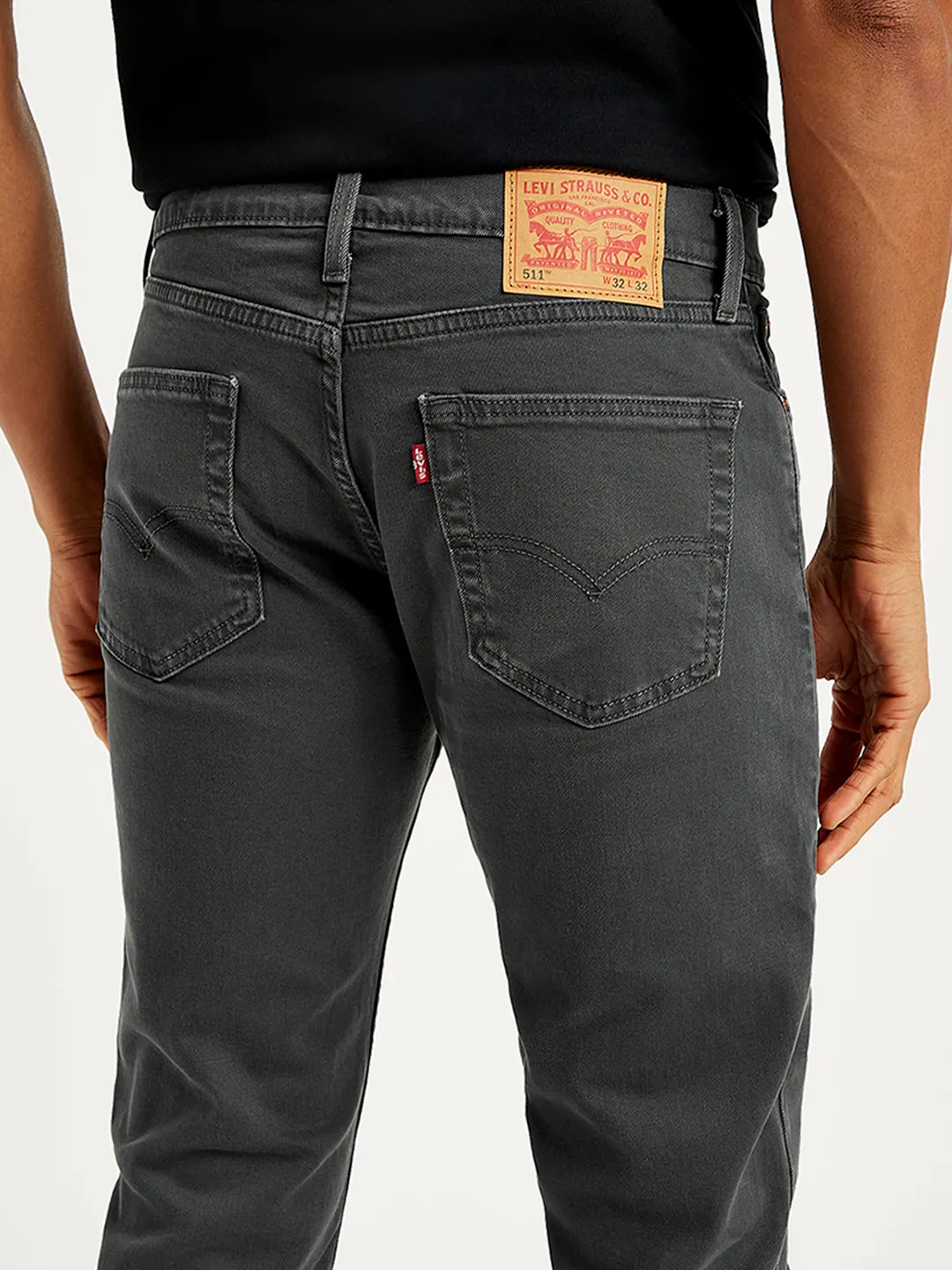 Men's 511 Grey Slim Fit Mid Rise Jeans