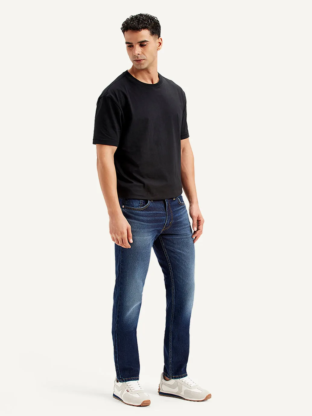 Men's 511 Navy Blue Slim Fit Mid Rise Jeans