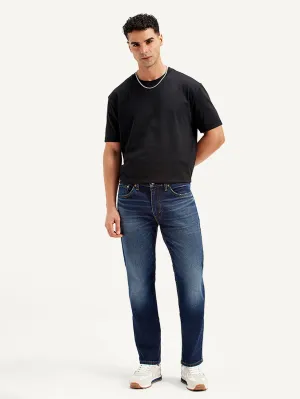 Men's 511 Navy Blue Slim Fit Mid Rise Jeans