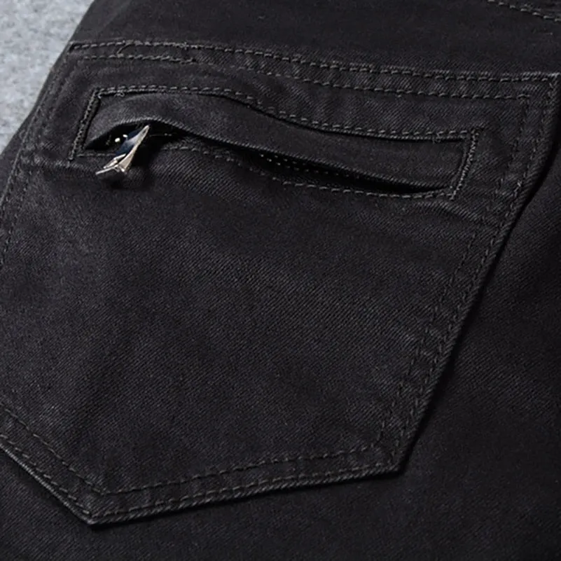 Men's big size Casual classic stretch denim pants