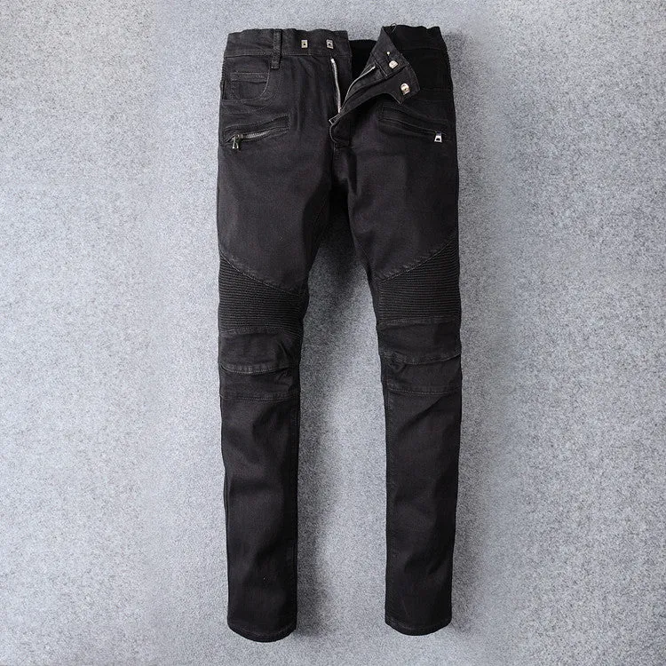 Men's big size Casual classic stretch denim pants