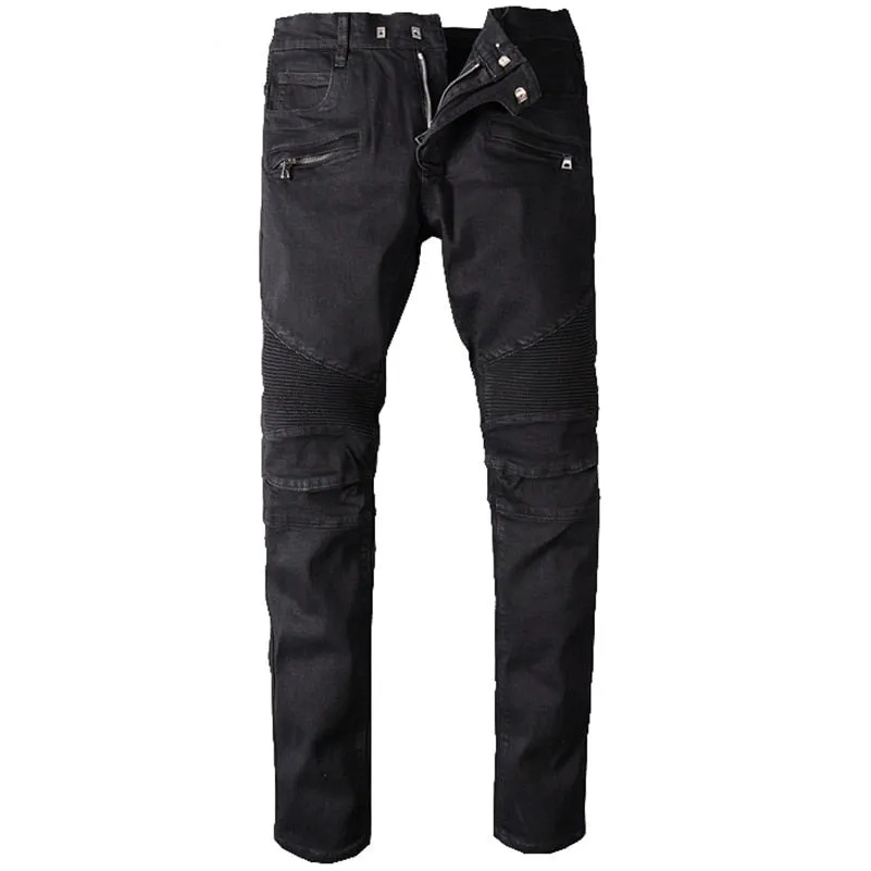 Men's big size Casual classic stretch denim pants