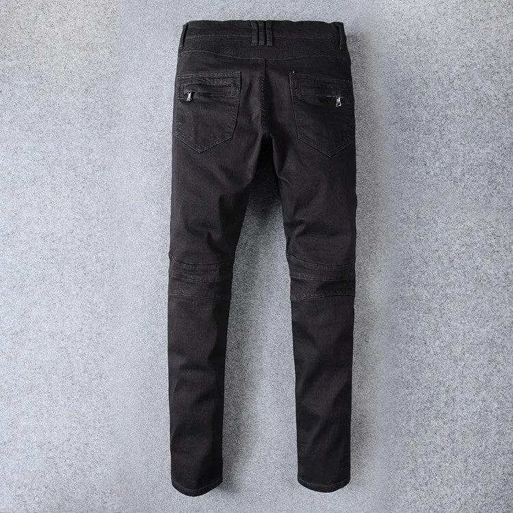 Men's big size Casual classic stretch denim pants
