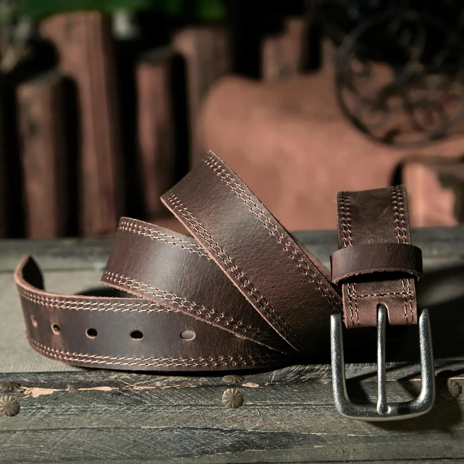 Men's Genuine Leather Casual Jeans Belts