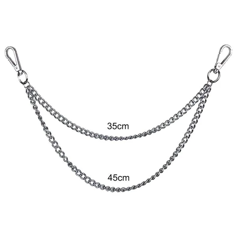 Metal Punk Rock Layered Chain Keychain