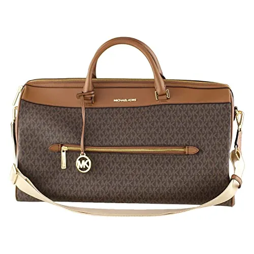 Michael Kors Extra Large Top Zip Duffle Bag (Brown)