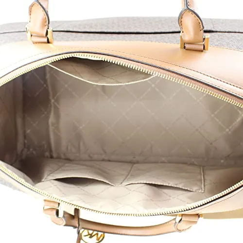 Michael Kors Extra Large Top Zip Duffle Bag (Brown)