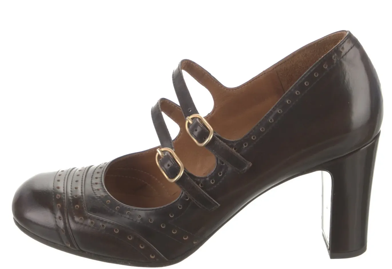 Mihara Yasuhiro Japan. Chie Mihara Dark Brown Straps Style Shoes SZ40 US:10