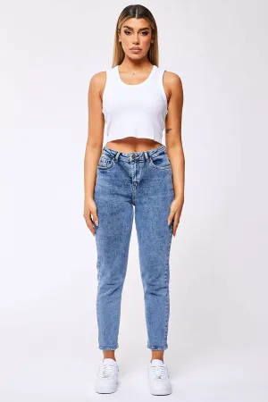 MOM JEANS - VINTAGE BLUE
