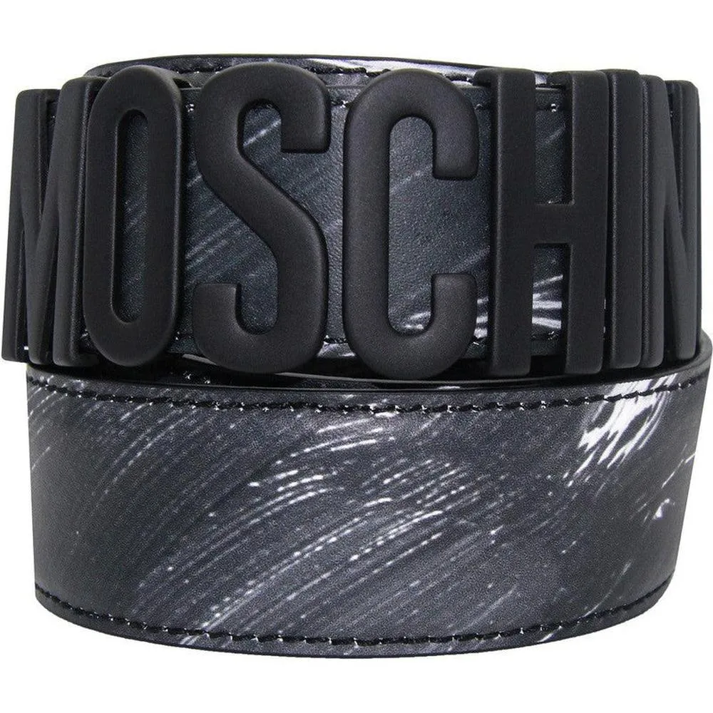 Moschino Couture Painted Moschino Calfskin Belt