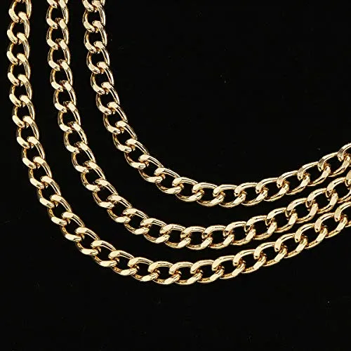 Multi layer Metal Waist Chain Belt for Women by Glamorstar