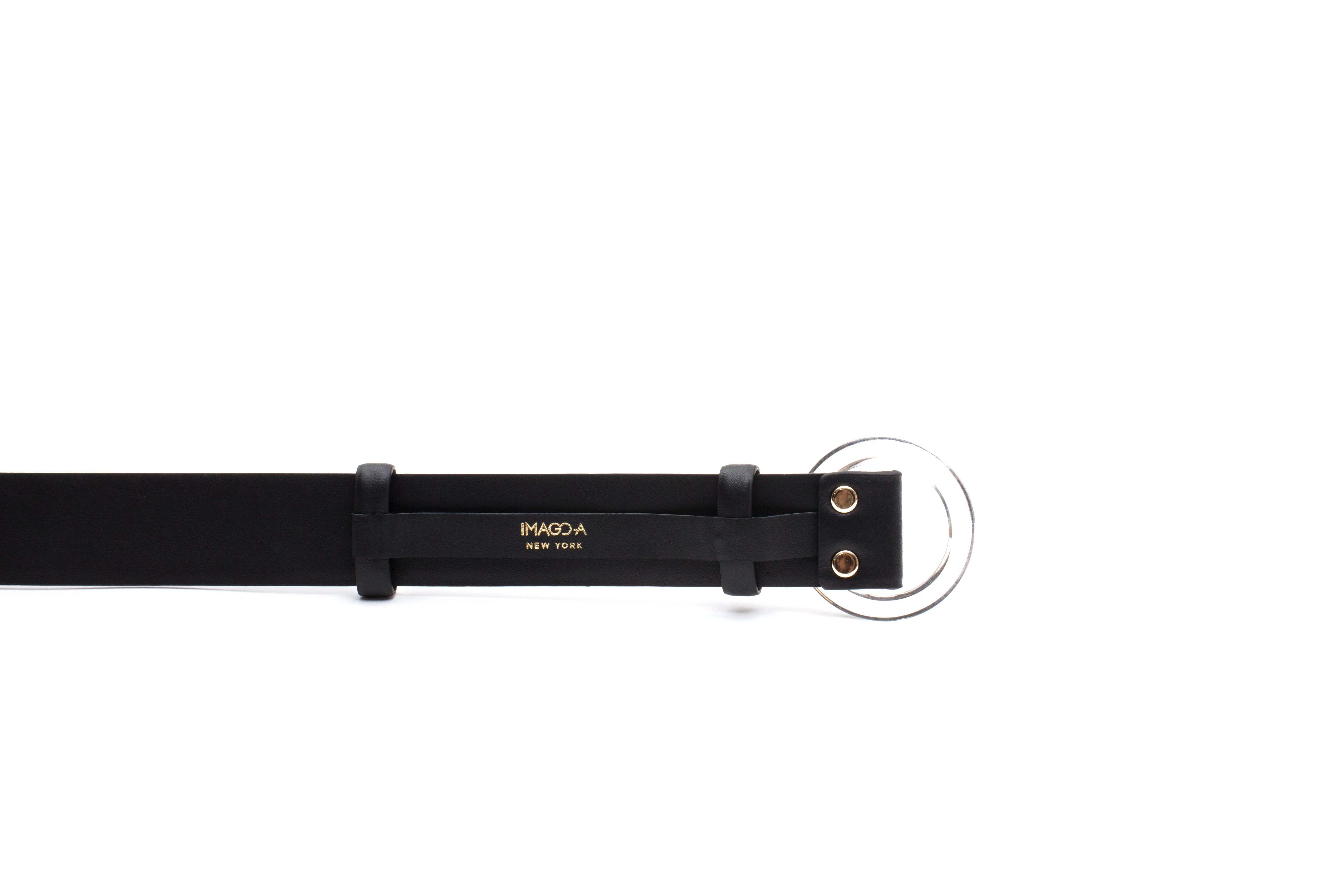 Nº46 Lucite Buckle Belt - Noir