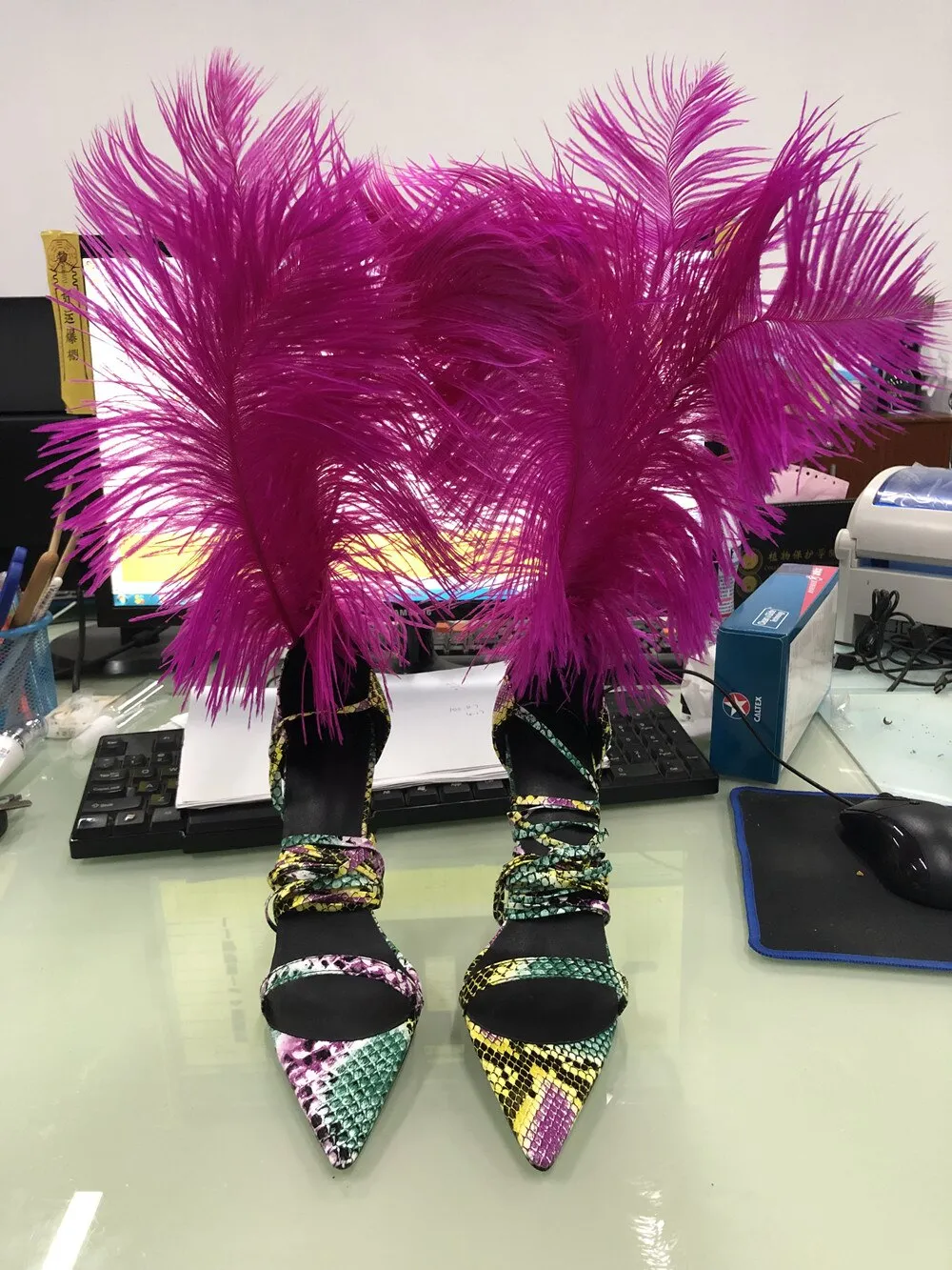New Feather Sandals Party Shoes