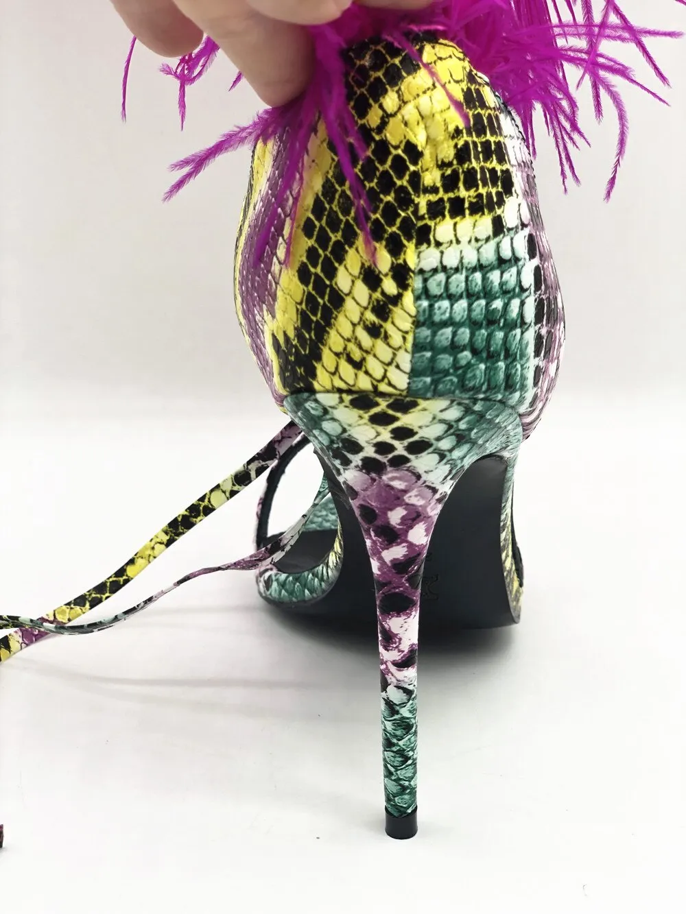 New Feather Sandals Party Shoes